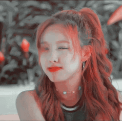 Pastel Orange Hair Aesthetic Naeyon GIF