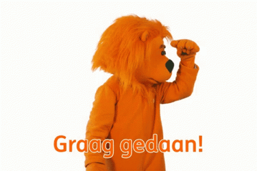 Pastel Orange Lion Suit Aesthetic GIF