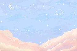 Pastel Starry Clouds
