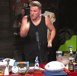 Pat McAfee Power Walking In Place GIF