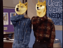 Pat Myself On The Back Dog Heads GIF