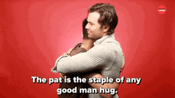 Pat Staple Man Hug Meme GIF
