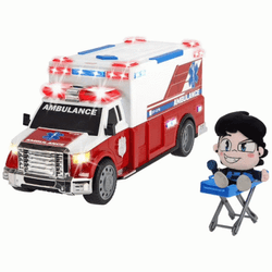 Patient Forcing Herself To The Ambulance Animation GIF