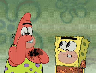 Patrick And SpongeBob Talking GIF