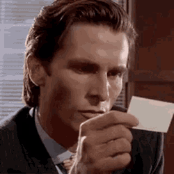Patrick Bateman GIF