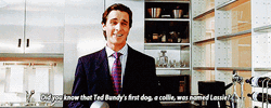 Patrick Bateman Talking About Bundy GIF