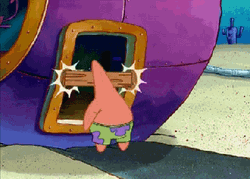 Patrick Displaying Stupid Actions In Spongebob GIF
