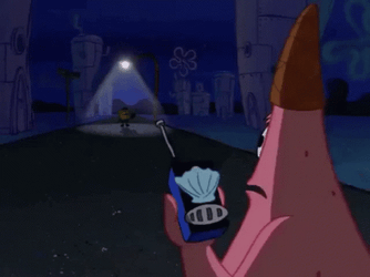 Patrick Found Someone Standing GIF