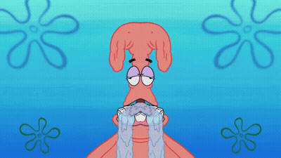 Patrick From Spongebob Crying GIF