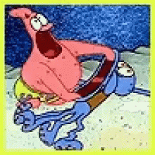 Patrick Giving Mouth To Mouth Cpr GIF