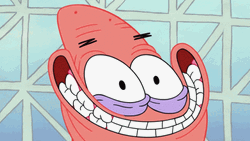 Patrick Grin Face GIF