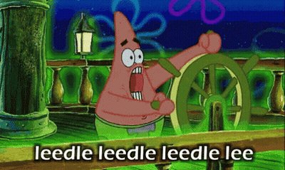 Patrick Holding Steering Wheel Saying Leedle Leedle Leedle Lee GIF