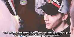 Patrick Kane Exclusive Interview GIF