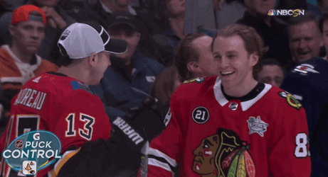 Patrick Kane Laughing Hard GIF