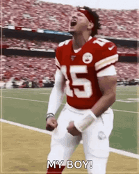 Patrick Mahomes Football Scream My Boy GIF