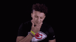 Patrick Mahomes Rubbing His Chin GIF