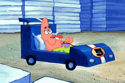 Patrick Race Car Bed GIF