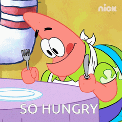 Patrick So Hungry Tongue Out GIF