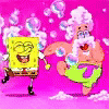 Patrick Spongebob Water Bubbles GIF