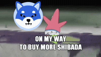 Patrick Star And Dog On My Way To Buy More Shibada GIF