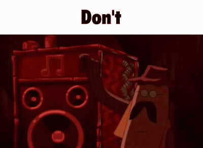 Patrick Star And Spongebob Squarepants Saying Don't GIF