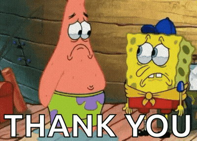 Patrick Star And Spongebob Squarepants Saying Thank You GIF