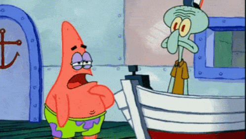 Patrick Star And Squidward From Spongebob Squarepants GIF