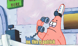 Patrick Star Angry Call No GIF