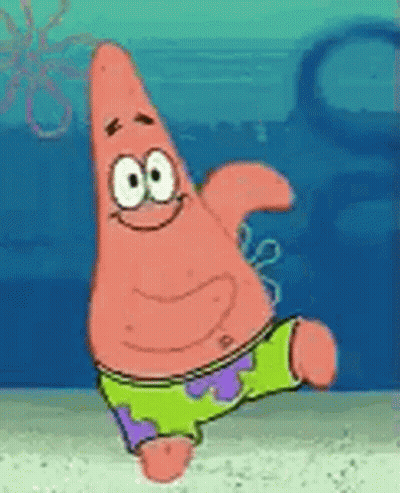 Patrick Star Dancing In Water GIF
