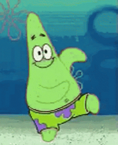 Patrick Star Dancing In Water GIF