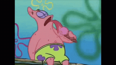 Patrick Star Eating Ice Cream Cone GIF