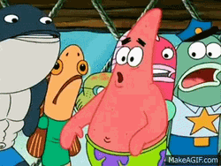 Patrick Star Explaining To People GIF