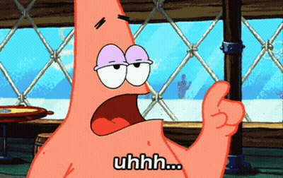patrick star from spongebob gives a thumbs up and says uhh