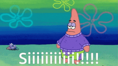 Patrick Star From Spongebob In Sweater And Shorts GIF