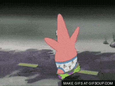 Patrick Star From Spongebob Is Wearing Underwear GIF