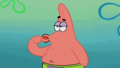 Patrick Star From Spongebob Shows Off His Muscles In A Cartoon GIF