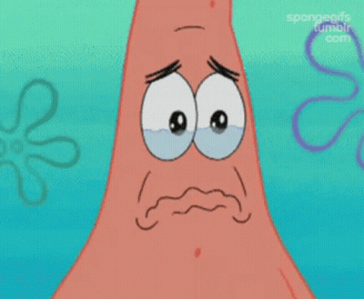 Patrick Star From SpongeBob SquarePants Crying Tears GIF