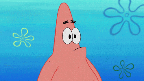 Patrick Star From Spongebob Squarepants Is Looking Angry GIF
