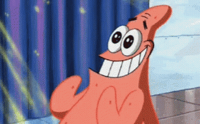 Patrick Star From Spongebob Squarepants Is Smiling And Giving A Thumbs Up . GIF