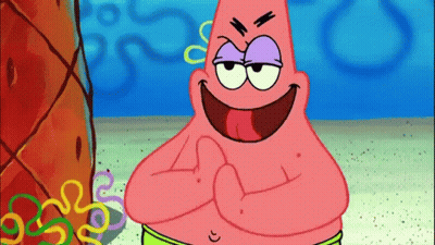 Patrick Star From Spongebob Squarepants Is Smiling With His Arms Crossed GIF