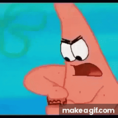 Patrick Star From Spongebob Squarepants Is Smoking A Pipe In The Water . GIF