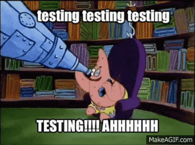 Patrick Star From Spongebob Squarepants Is Testing Testing Testing Testing GIF