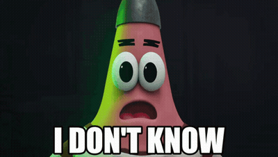 Patrick Star From Spongebob Squarepants Says I Don T Know GIF