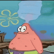 Patrick Star From SpongeBob SquarePants Smoke GIF