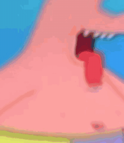 Patrick Star From Spongebob Squarepants Sticks His Tongue Out GIF