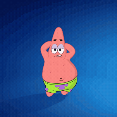 Patrick Star Hands On Head GIF