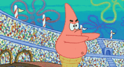 Patrick Star Happy National Ice Cream Day GIF