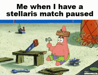 Patrick Star Holding Hammer And Saw GIF