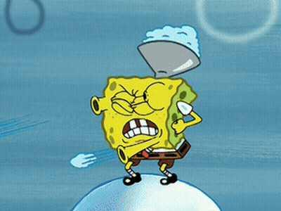 Patrick Star Holding String Of Ice In Mouth GIF