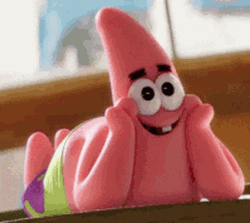 Patrick Star In Love Heart Eyes GIF